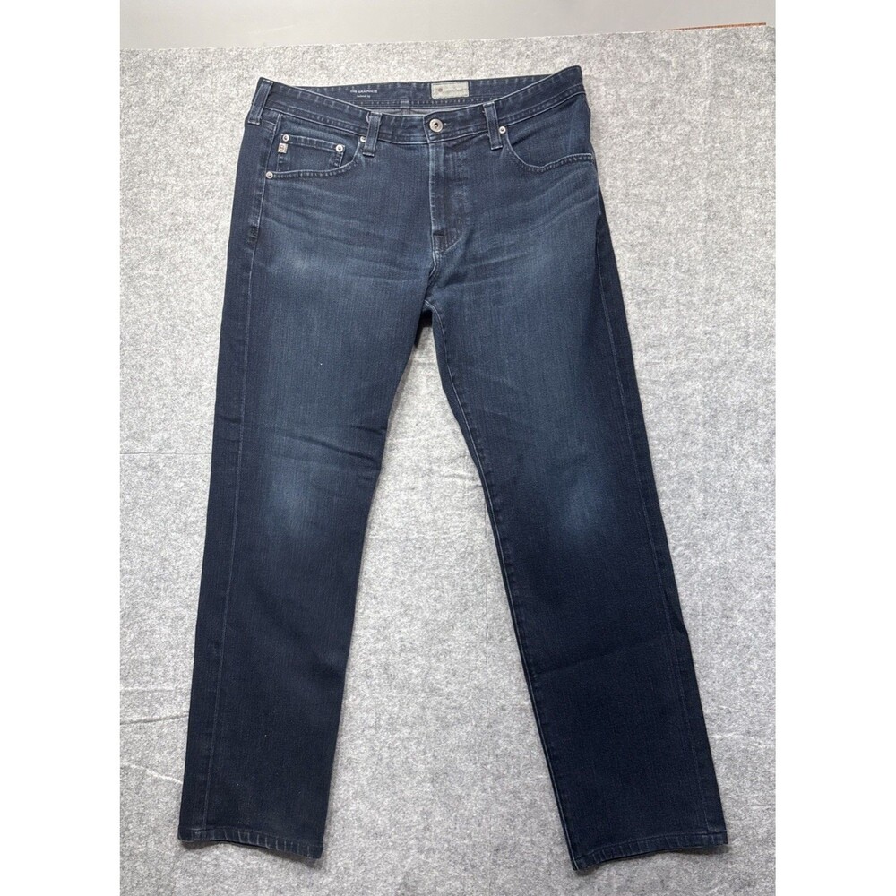 AG Adriano Goldschmied Graduate Jeans Men 34x34 Dark Wash (Measures 34x32)